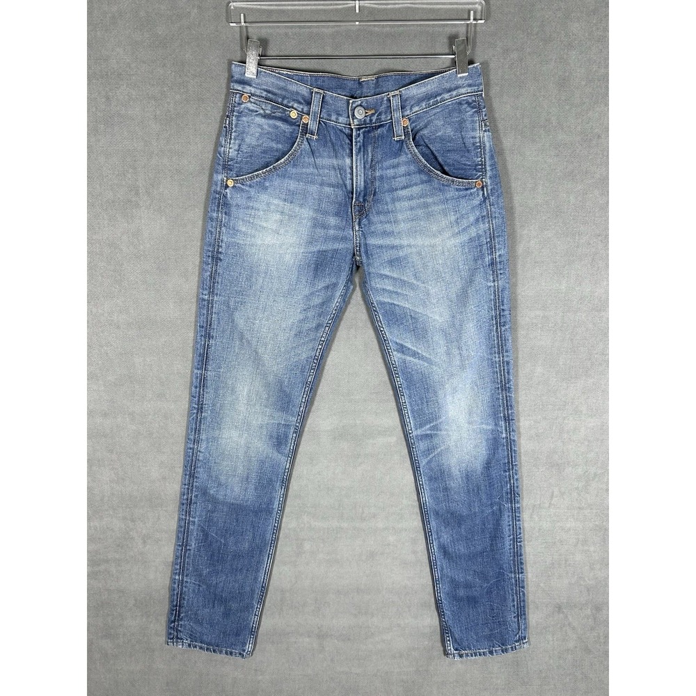 Levis 511 Men's 30x34 Blank Tab Blue Denim Whiskers
